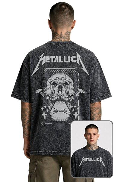 Fuddy Moda Unisex μπλουζάκι Metallica Death Magnetic με στάμπα στην πλάτη, πο...