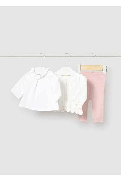 MAYORAL Baby Girl 3-Piece Knitted Top and Bottom Set 1507