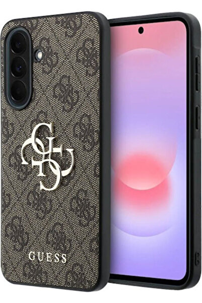 Guess Pu 4g Μεταλλική Θήκη με Λογότυπο Samsung Galaxy A37 Καφέ Κωδικός: GUHCS...