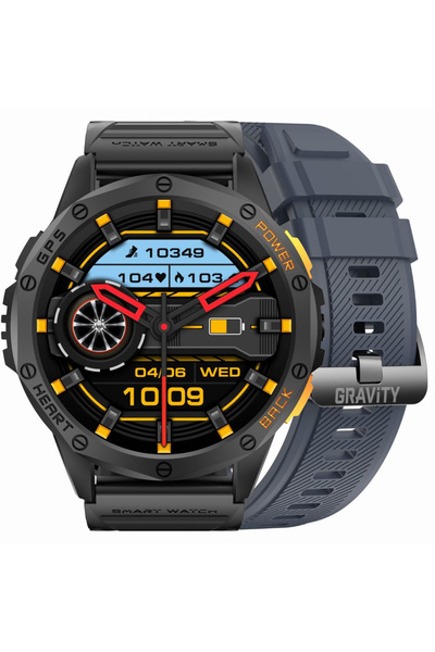 Gravity SMARTWATCH BĂRBĂTESC GT24-1 - LANTERNĂ, CUREA SUPLIMENTARĂ (sg033a)