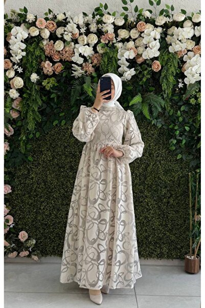 Moda Fatma Viskon yokma astarlı Elbise Kalıbı bir derece dardır