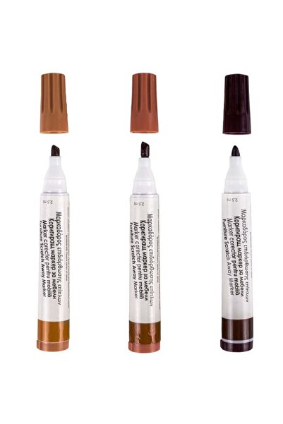 OEM Marker Corectare Mobilier, Multicolor, pentru Zgârieturi, 2.5ml, 3 buc