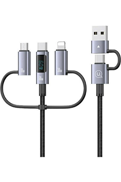 Usams Κανονικό καλώδιο USB σε Lightning / Type-C / micro USB 2μ (SJ736)