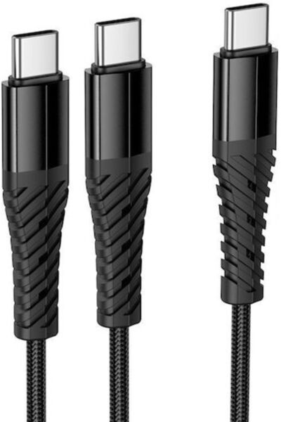 OEM Καλώδιο USB σε Type-C 3Α Μαύρο 1μ
