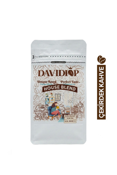 DAVIDIOP قهوة إسبريسو هاوس بليند (قهوة حبوب) 250 جرام