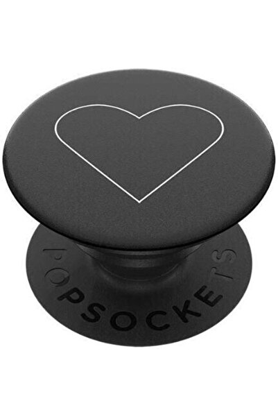 Popsockets Καρδιά για Κινητό Τηλέφωνο Μαύρο