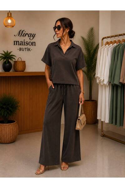 Butik Kadın Tencel Pike Kumaş Takım
