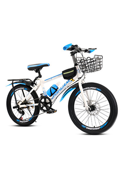 KidLe 20 Inc Mountain Bike, 7 Speed Dual Disc Brake Bicycle with Passengers R...