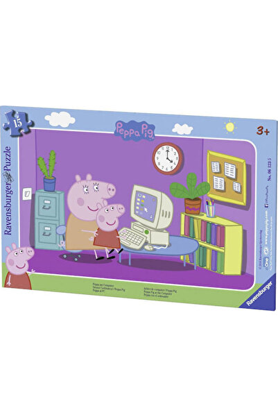 RAVENSBURGER Παιδικό Παζλ Πέππα Πιγκ για 3+ ετών 15 τεμάχια