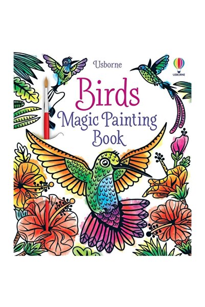 Usborne Carte de pictură cu apă - Păsări - Carte magică de pictură cu păsări