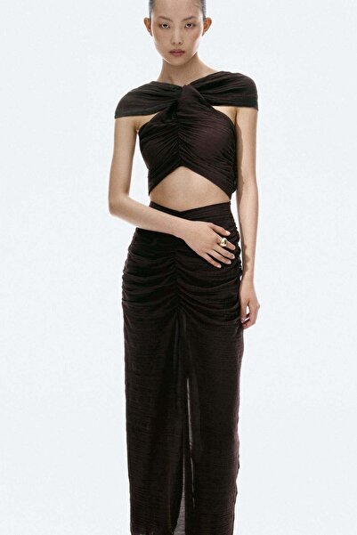 H&M Cape-detail cut-out dress