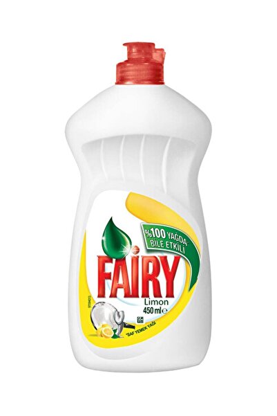 Fairy منظف ​​سائل أصلي للأطباق برائحة الليمون 400 مل × 4 قطع
