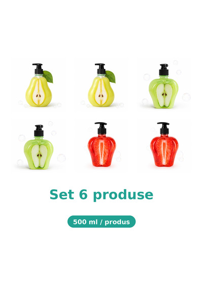 Tasty Set 6 Produse Gustoase, Mix 2x Pere, 2x Extract de Măr, 2x Capsuni