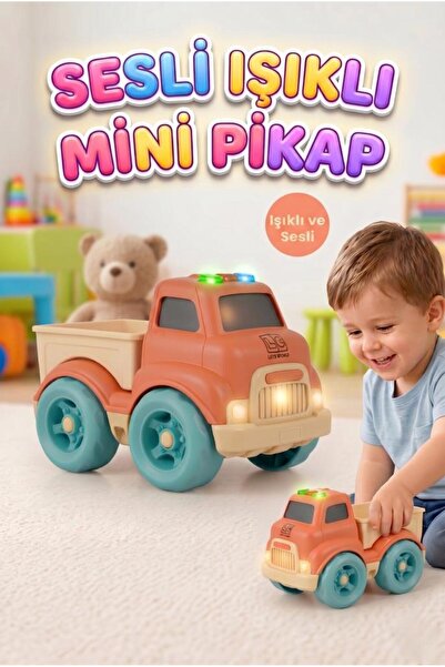Tıfıl Toys İlk Kamyonum Sesli ve Işıklı - Renkli Butonlu Güvenli Motor Beceri...