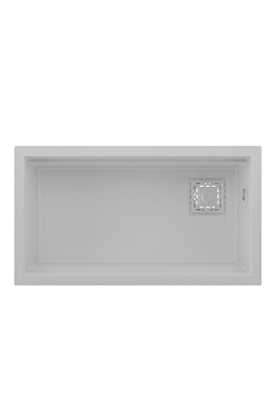 RealStone Almina Granit Evye 755x470 mm Fonksiyonel Mutfak Evyesi - Almila Beyaz