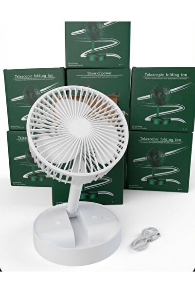 House Wexta - 108 Şarjlı Masaüstü Vantilatör 16cm 3 Kademeli Usb Fan Sessiz Ç...