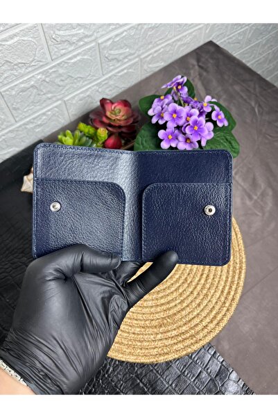 WAKHA Genuine Leather Snap Fastener Men's Card Holder Wallet Premium Craftsma...