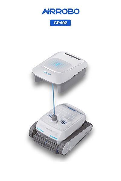 AIRROBO CP402 Kablosuz Akülü Havuz Temizleme Robotu (4 Alan-Zemin, Duvar, Su ...