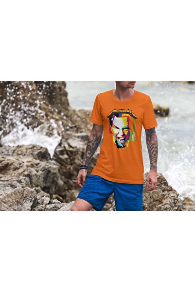 iLovePrints Colorful Metallica Illustration Tshirt