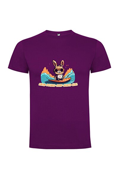 iLovePrints Bunny Surfing Sensation Tshirt