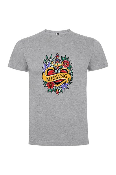 iLovePrints Missing Heart Tattoo Flash Tshirt