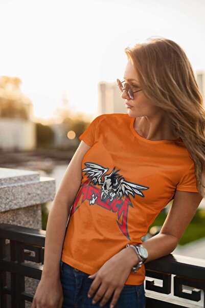 iLovePrints Metallica Skull with Wings Logo Tshirt