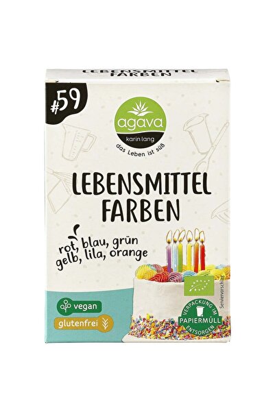 Agava Karin Lang Colorant alimentar cu 6 culori fara gluten, -