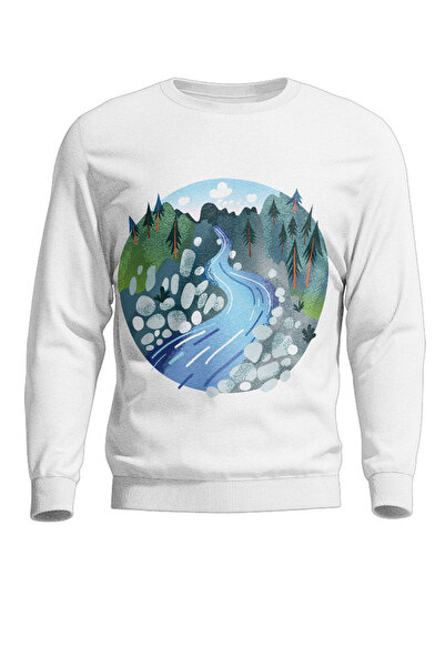 iLovePrints Μακρυμάνικη Μπλούζα Ecology Καθαρό Νερό