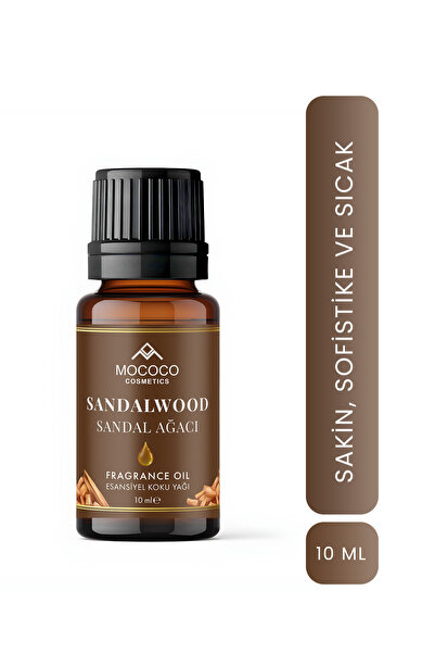 MOCOCO COSMETICS Sandal Ağacı (Sandalwood) Esansiyel Yağı 10 ml – Doğal Uçucu...