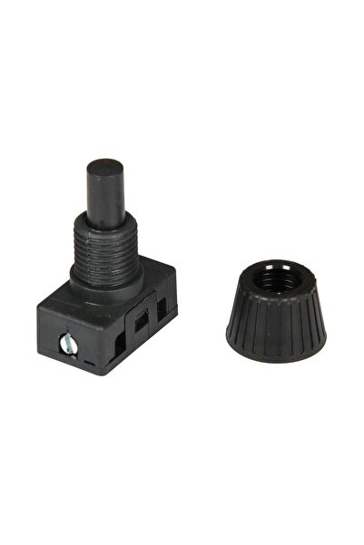 VK Lighting Διακοπτάκι μακρύλαιμο + δακτυλίδι, Μαύρο
