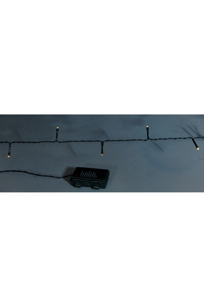 Generic 100 λαμπάκια LED σε σειρά μπαταρίας, 7,5 m, πράσινο καλώδιο, 8 προγρά...