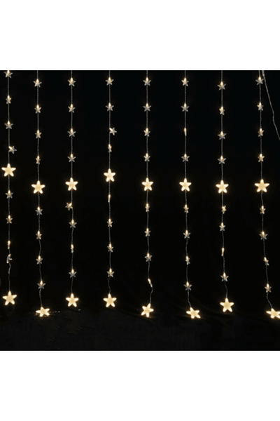 Generic 144 λαμπάκια LED κουρτίνα με αστέρια, 8 προγράμματα και επέκταση, 2x2...