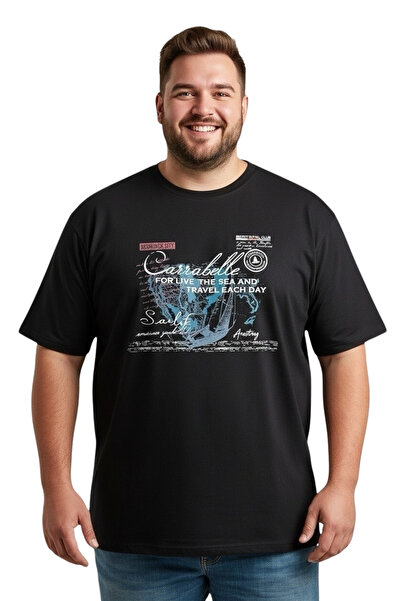 ANNEX Large Size Cotton Comfortable Fit Daily Use Crew Neck Men's T-Shirt