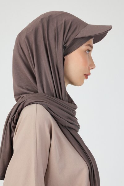 Butikgiz Women's Hooded Neck Covering Sporty Comfortable 100% Cotton Combed Cotton Hijab Bonnet