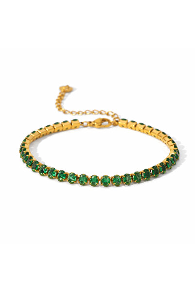 YVA Jewelry Brățară de damă din oțel inoxidabil placat cu aur rezistent la ap...