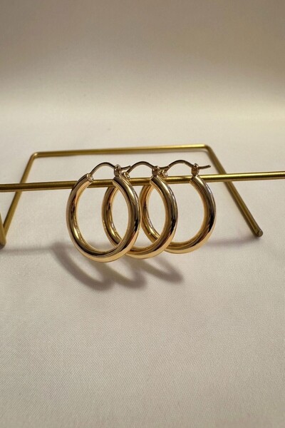 bacc Gold 3 Piece Hoop Earrings