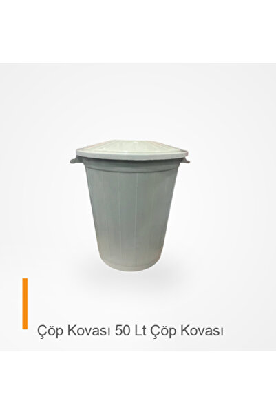 TTT Çöp Kovası 50 Lt Çöp Kovası Kapaklı Büyük Boy Çöp Bidonu Dayanıklı Çöp - ...