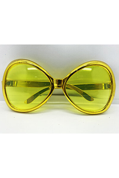 Twin Store Gold Color Greenwood Nostalgia 80S 90S Party Glasses 7X16 cm
