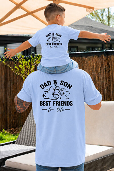 LORVEX Μπλουζάκι Dad-Son Concept Oversize 100% βαμβακερό με στάμπα, άνετη εφα...