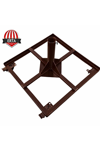 erta 60 cm x 60 cm MERMERSİZ Şemsiye Ayağı Altlığı Tekerlekli Stoplu Tüm Şems...