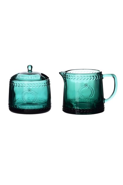 MONDEX Set de cofetărie Prima ECILA DARK Ø9 x H7.3 cm Verde 2 piese