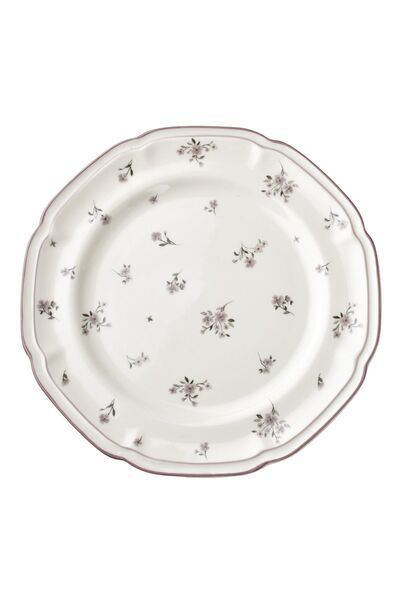 MONDEX Farfurie de masă din porțelan ROSALIE Florală 27 x 27 x 2.5 cm Multico...