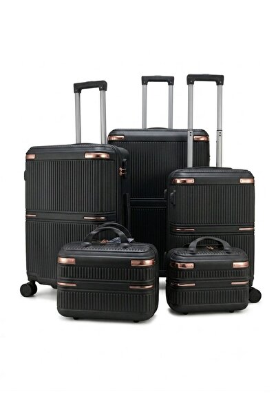 DAY BY DAY Fiber Glass Luggage Travel Suitcase 5 Pieces Anti-Breakage Suitcas...