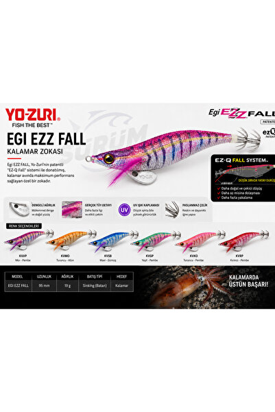 YO-ZURİ Yozuri Egi Ezz Fall Kalamar Zokası