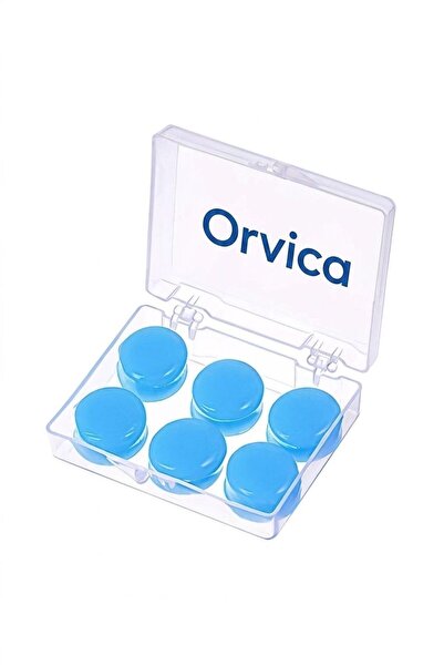 ORVİCA 6'lı Gürültü Önleyici Su Geçirmez Silikon Kulak Tıkacı Burun Tıkayıcı