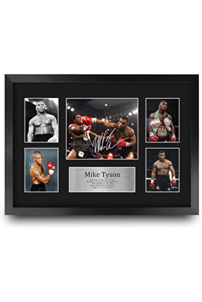 HWC Trading Mike Tyson 16 x 12 inch (A3) Printed Gifts Signed Autograph Pictu...