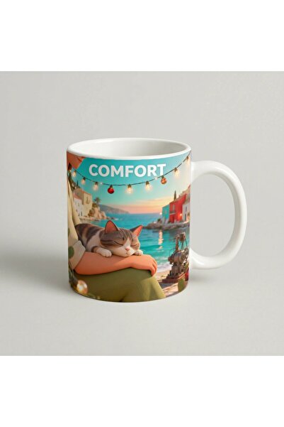 Petgifts Cana Cadou Personalizat Amuzanta Cu Mesaj Comfort - Ceramica 330 Ml