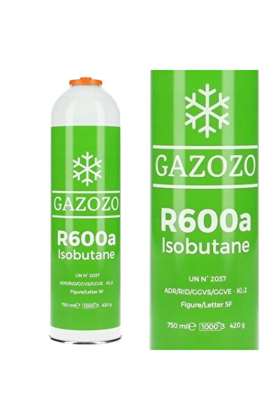 OEM Agent refrigerant Izobutan R600a 420g, Gazozo, 750ml, necesita supapa 1/4...