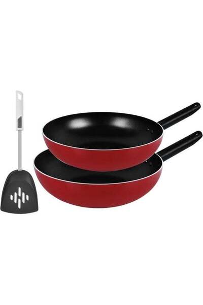 Prestige Wok Set With Tool Set of 2 Piece Pr21014 Red Red