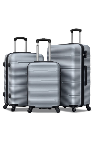 ZAAPPY Hard Shell Horizon Line ABS Lightweight 3 PCS SET (20/24/28 Inch) Lugg...